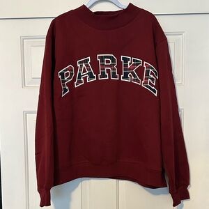 PARKE Holiday Plaid Mockneck